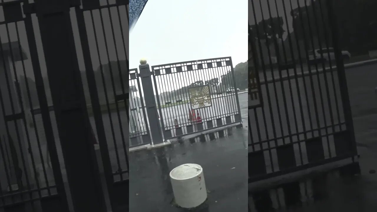 Manila Military Cemetery During Heavy Rain