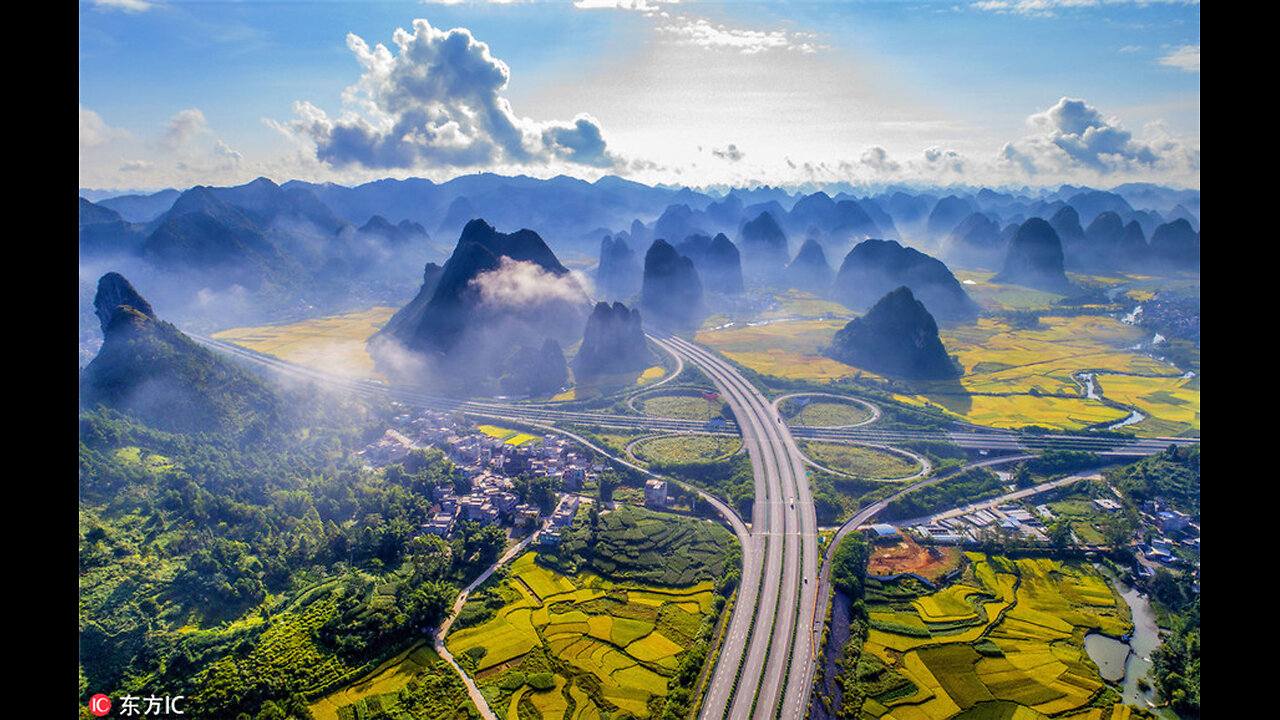 Most astonishing heavenly road in China