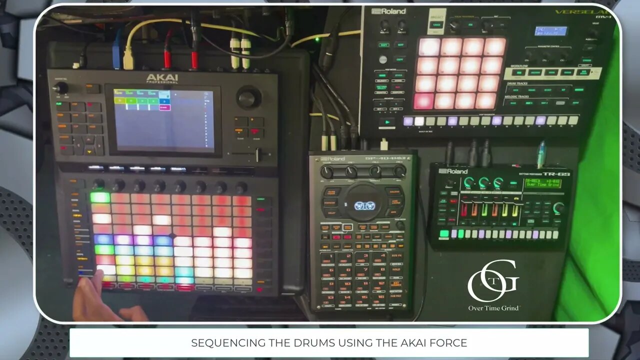 Exploring Akai Force with MV1 and SP404Mk2 #notalking #producer