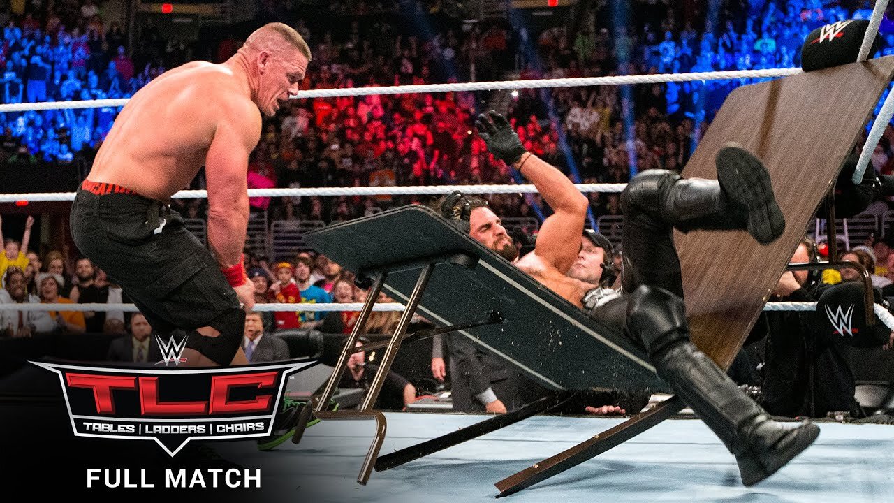 FULL MATCH - John Cena vs. Seth Rollins – Tables Match_ WWE TLC 2014