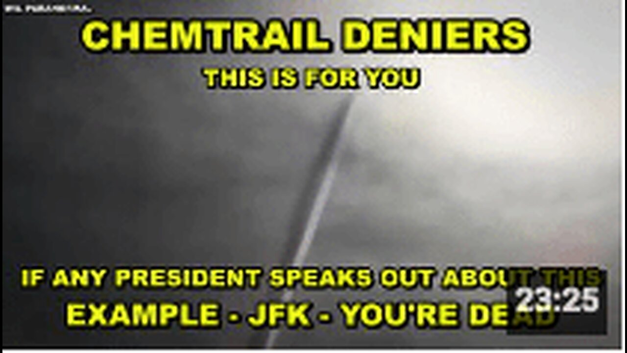 CHEMTRAIL Deniers - THIS is for YOU - MASS MURDER overhead - speak out about it and you're DEAD