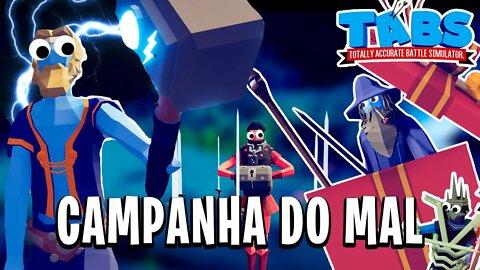 Inicio da Campanha do Mal Totally Accurate Battle Simulator TABS Gameplay PT BR