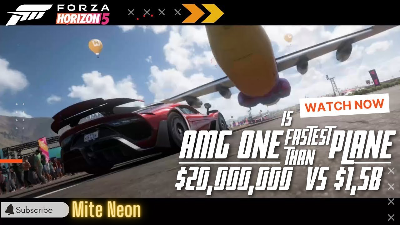 What 😱 $20M AMG One Stun $1.5B Plane in Show in Forza Horizon 5!