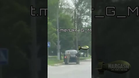 Ukrainian mobilization officers throw man into back of van & take him away