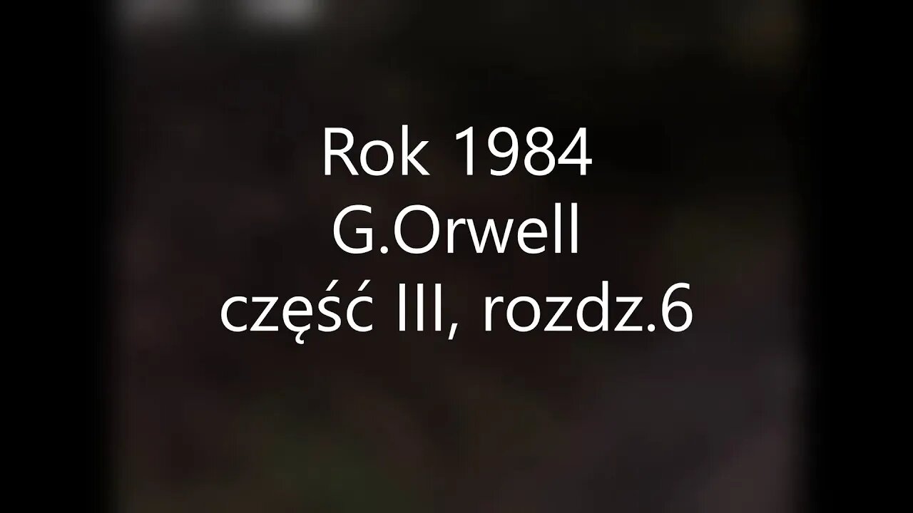 Rok 1984-George Orwell część III, rozdz.6