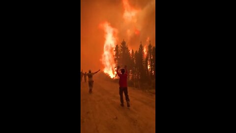 Canada BC fires blaze devastation views on the tracks?