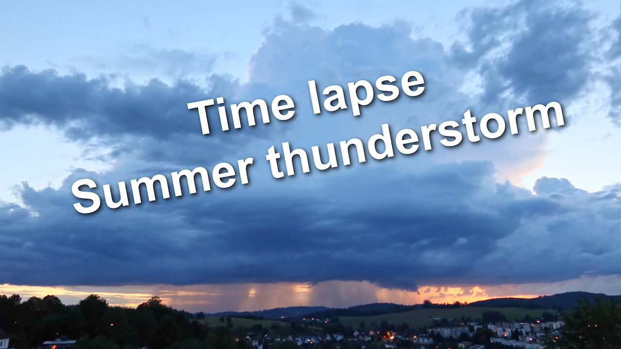 Time lapse - Summer thunderstorm - Relaxing music Jay Sweeps by Geographer