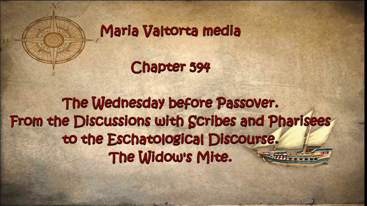 The Wednesday before Passover. From the Discussions with Scribes and Pharisees to...