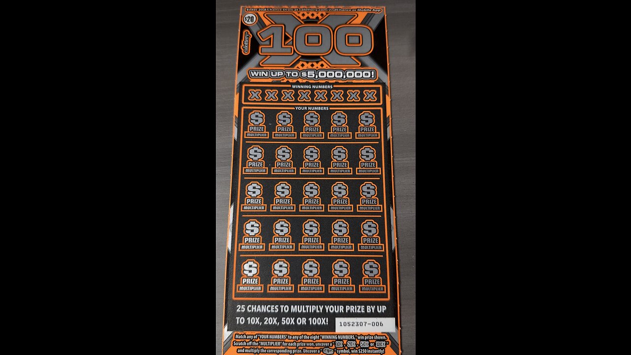 100X ticket