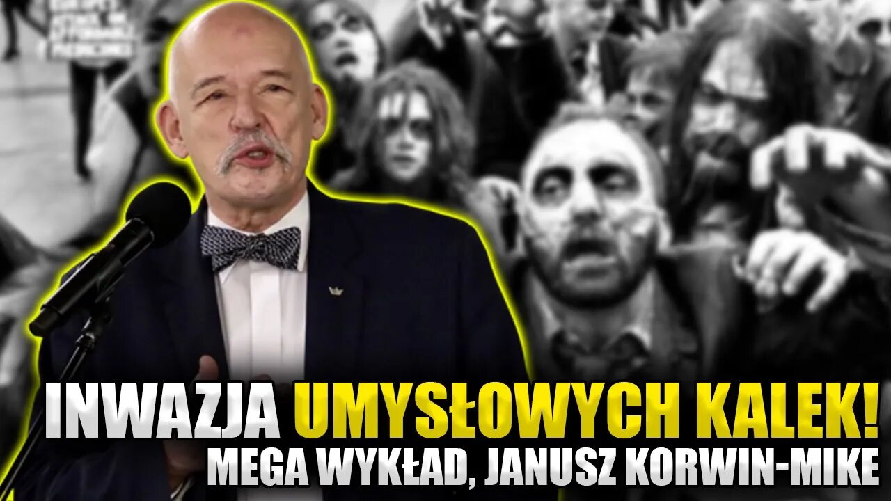 Inwazja UMYSŁOWYCH KALEK! Mega wykład Janusza Korwin-Mikke \\ Polska.LIVE