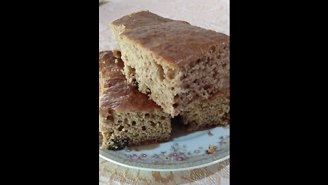 Bolo de banana com canela