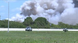 Scrap yard fire