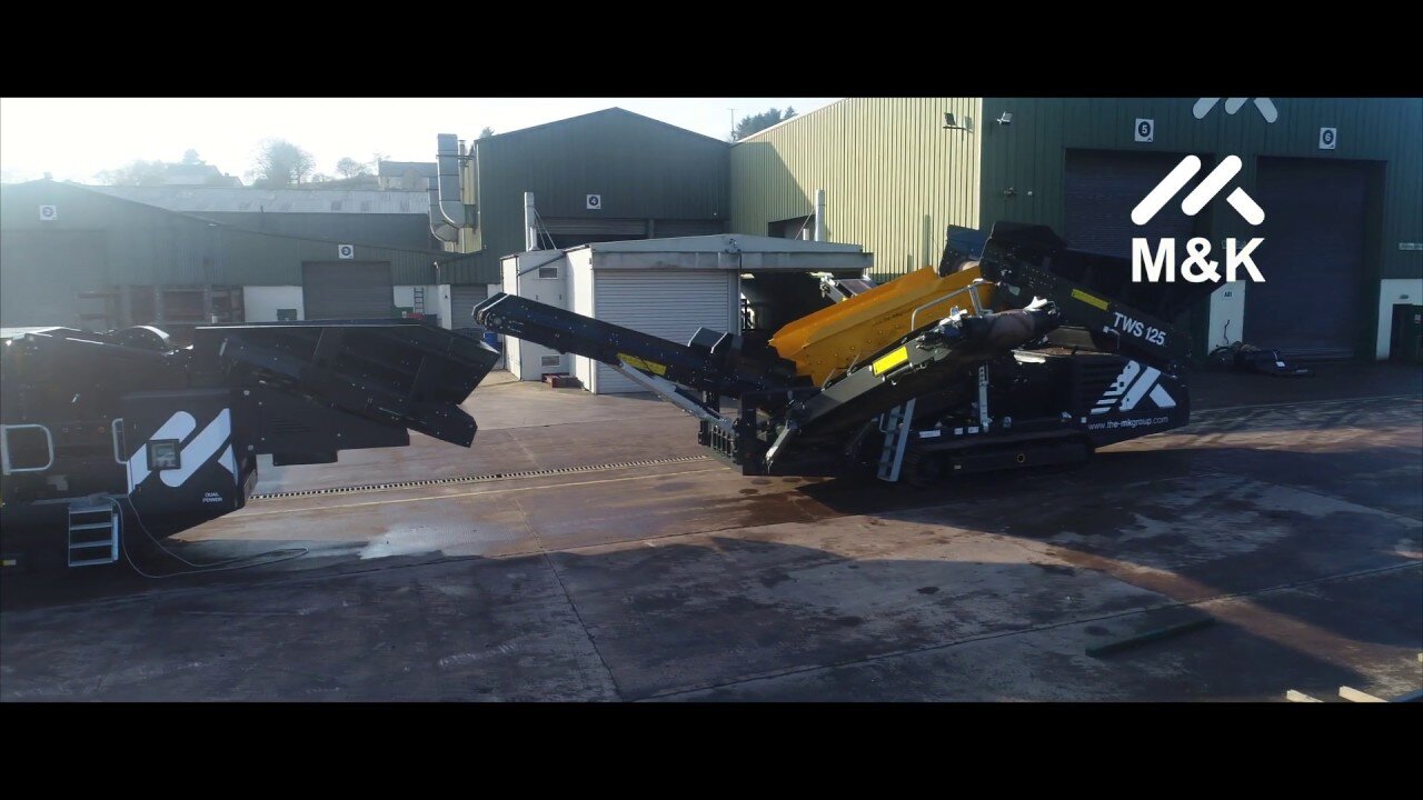 TWS125 Track Waste Screen with Flip Flow and a TPS120 Mobile