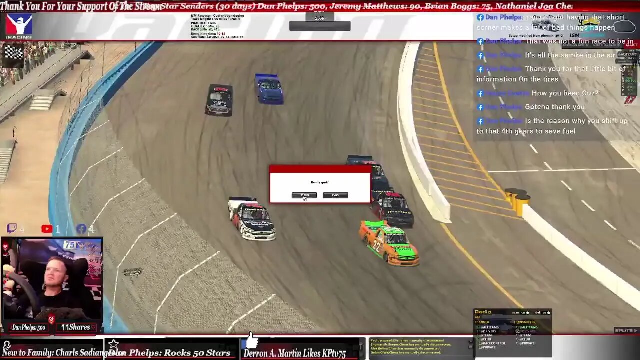 Lets just have some fun! Lets Go NASCAR iRacing! KPtv