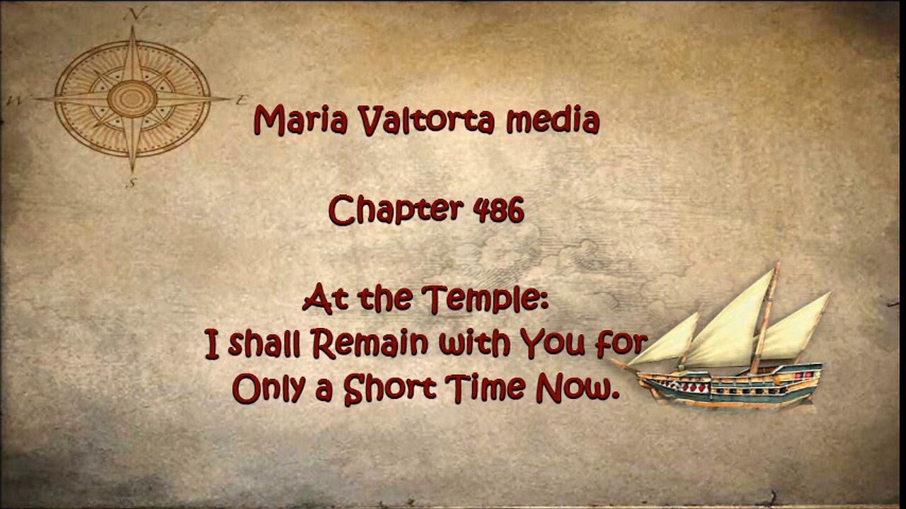 At the Temple. I Shall Remain with You for Only a Short Time Now.