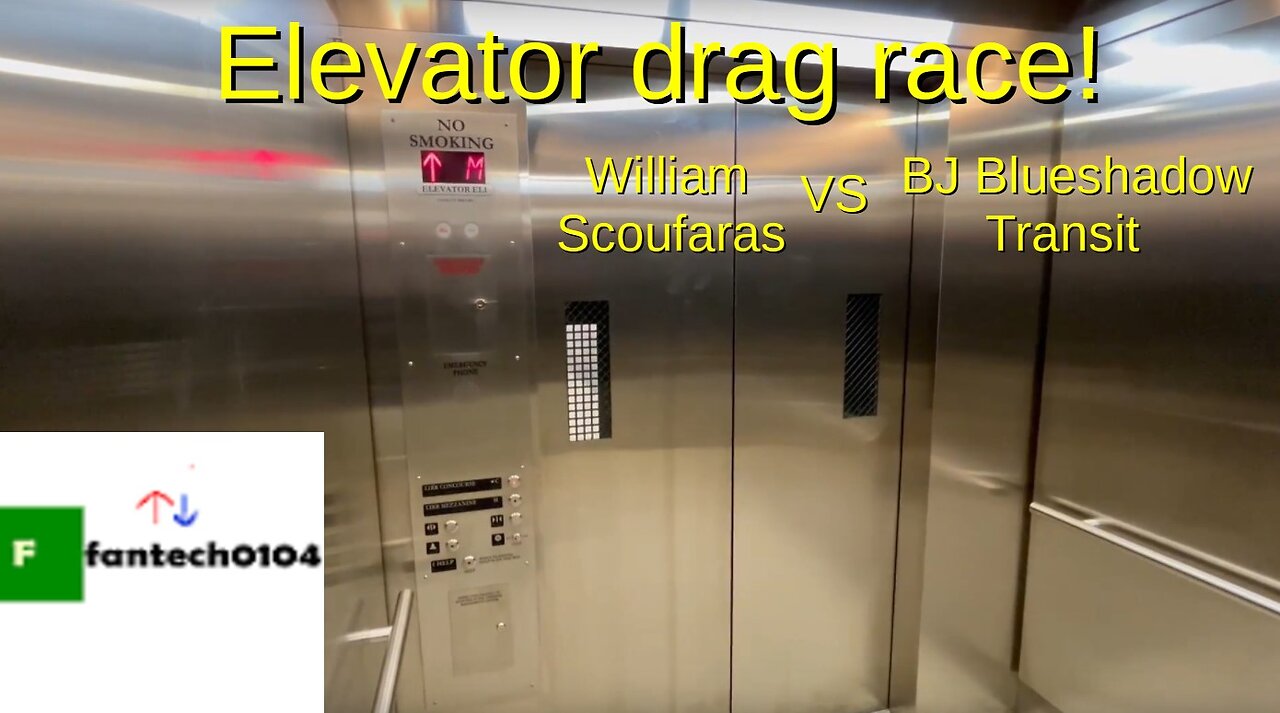 An elevator drag race at Grand Central Terminal! William Scoufaras vs BJ Blue Shadow Transit