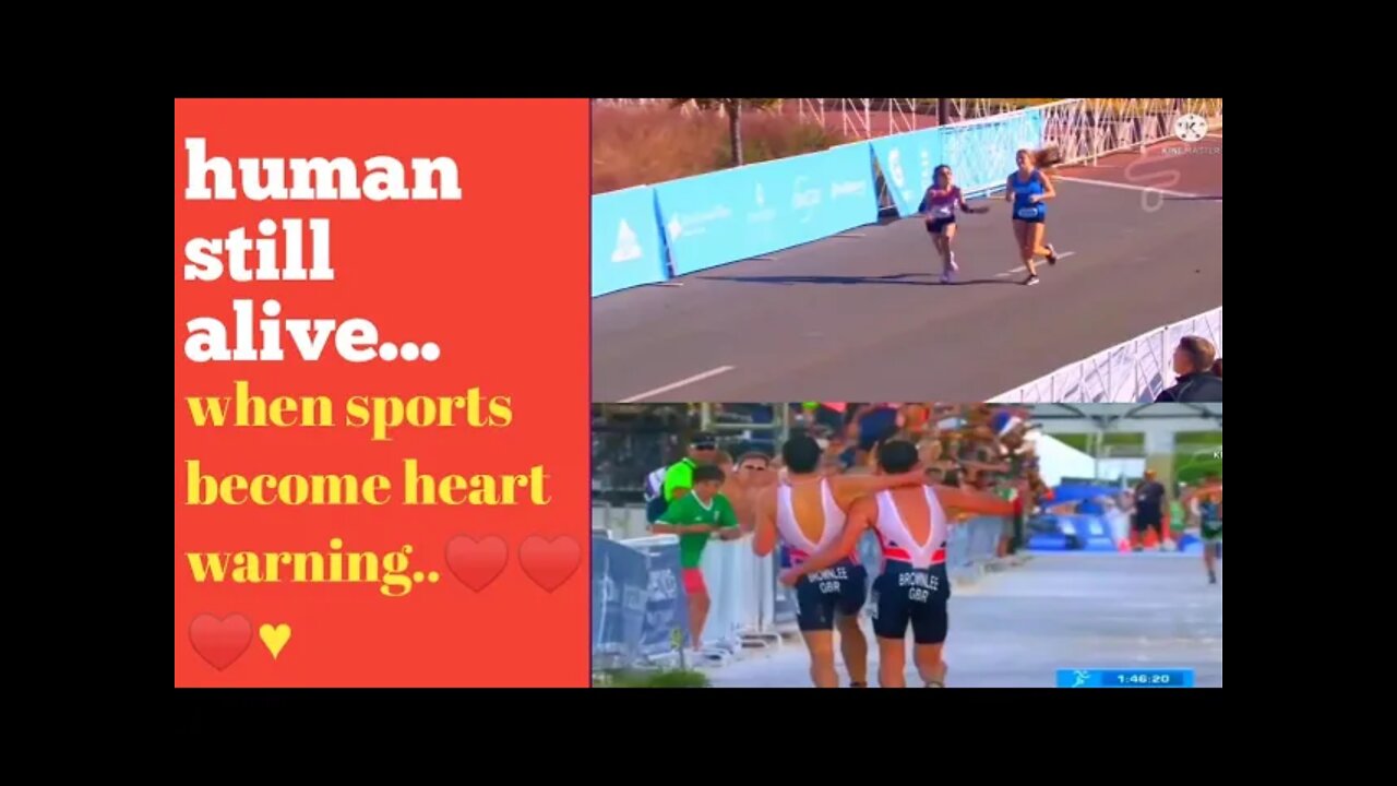 human still alive. when sports become heart warning..