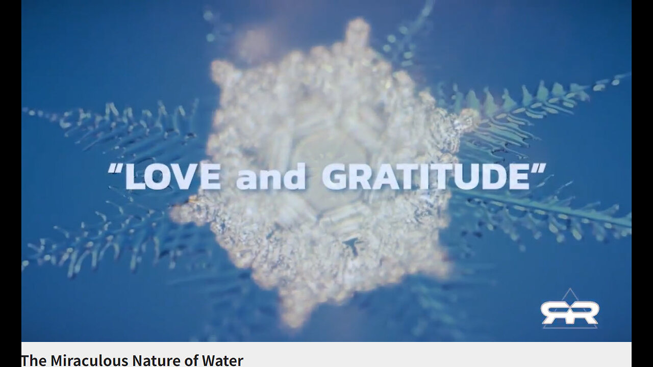 WATER RESPONDS TO LOVE & HATE! WOW!