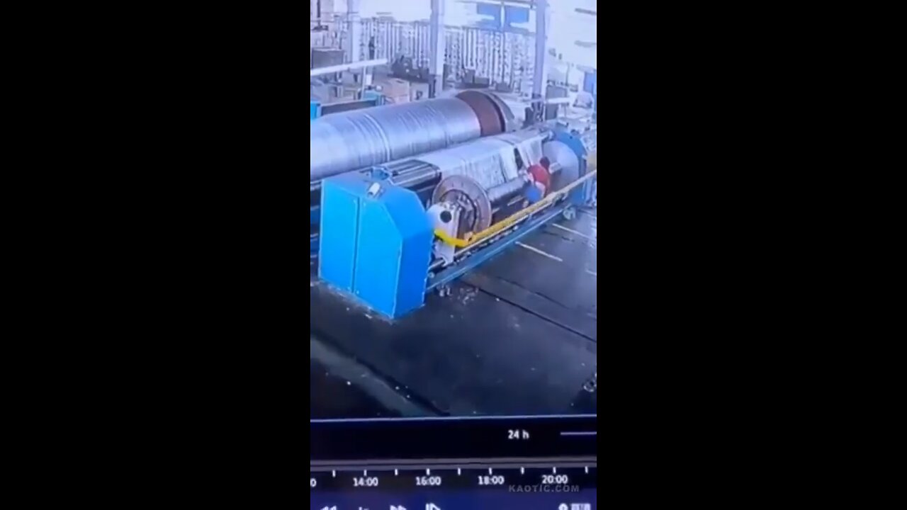 do not ever reach into a running machine !!