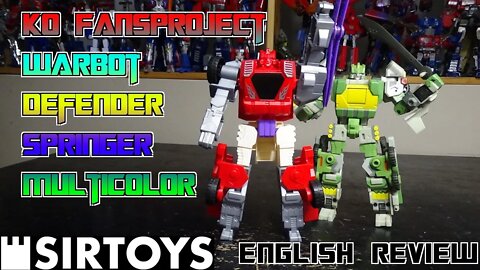 Video Review for KO FansProject Warbot Defender Springer Multicolor