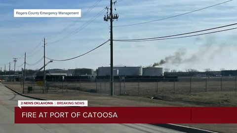 Tanker fire at Port of Catoosa