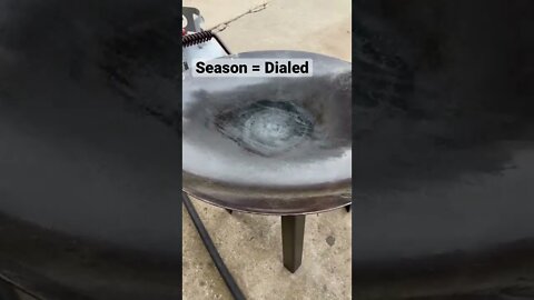 Plow Disc Wok perfectly seasoned.