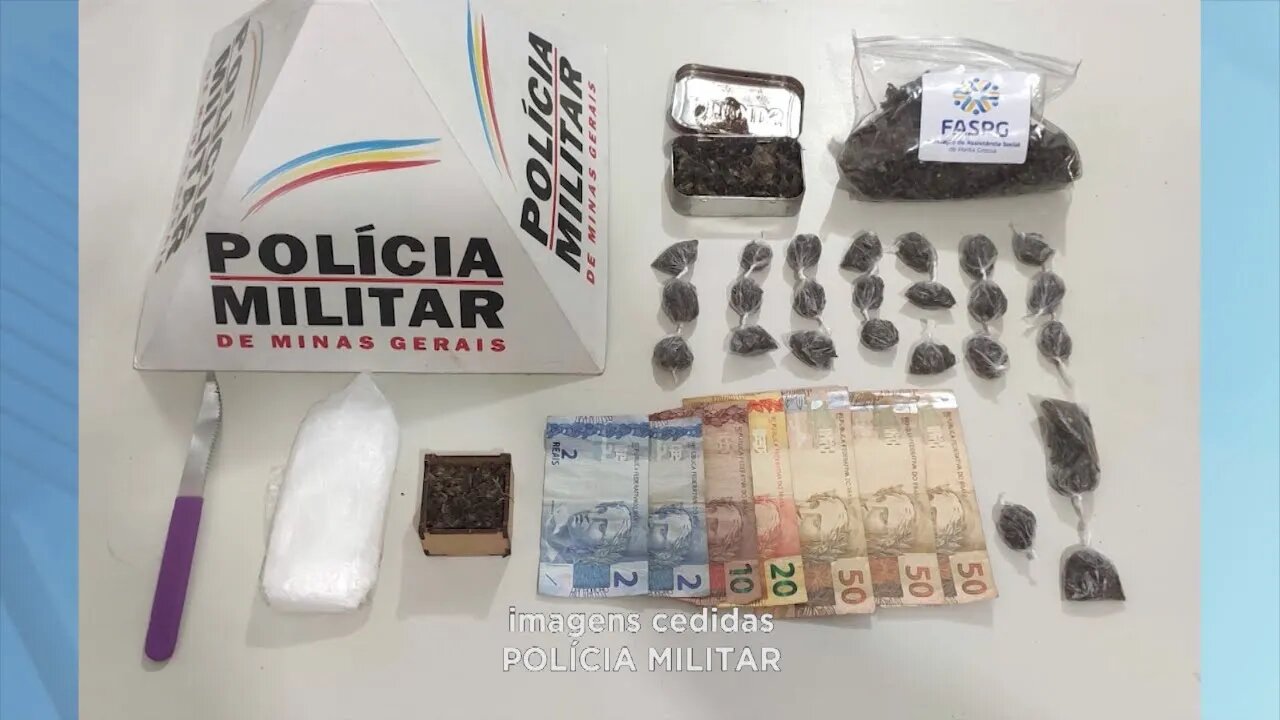 Dupla detida suspeita de tráfico de drogas em Resplendor