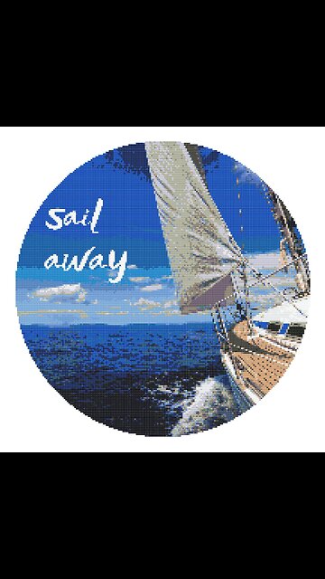 SAIL AWAY Cross Stitch Pattern by Welovit | welovit.net | #welovit