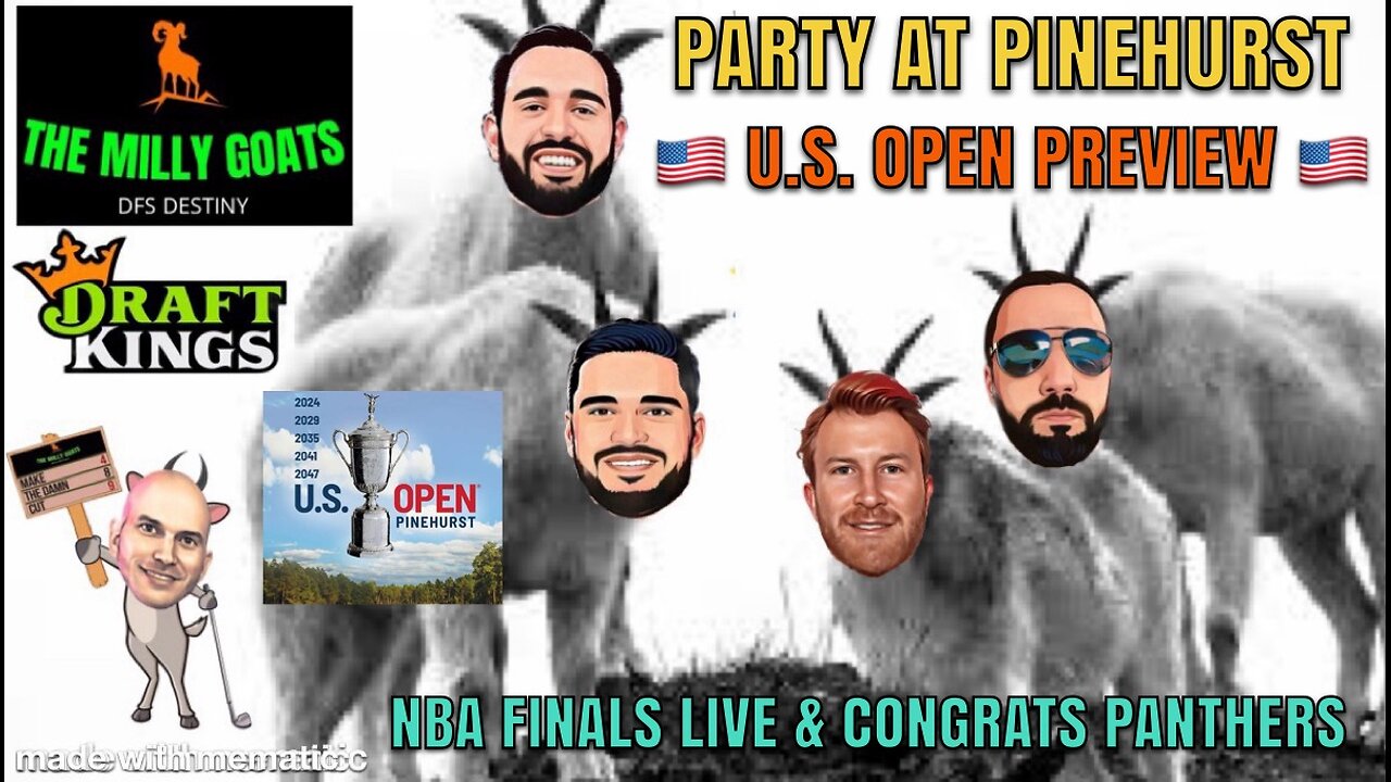 The U.S. Open Preview, Congrats Florida Panthers, & NBA Finals Live