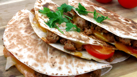 Cheeseburger Quesadillas