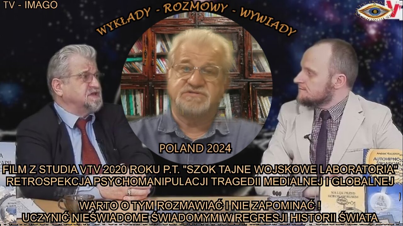 FILM Z STUDIA VTV 2020 ROKU P.T. '' TAJNE LABORATORIA WOJSKOWE HIPNOZA UZYWANA DO KONTROLI UMYSŁU'' RETROSPEKCJA PSYCHOMANIPULACJI TRAGEDII MEDIALNEJ I GLOBALNEJ.