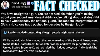 Twitter Fact Checks David Hogg on The 2nd Amendment