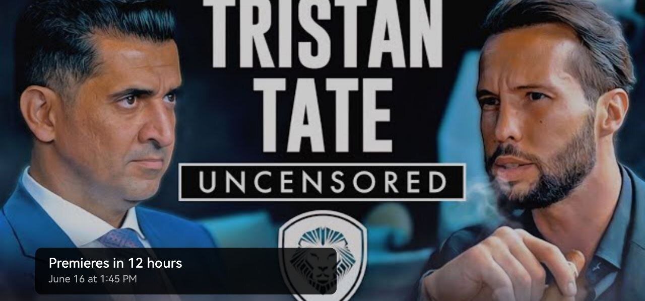 PBD Interviews Tristan TATE (Premiers in 6 Hours)