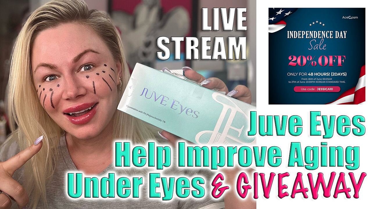 Juve Eyes, 1% PN to Improve Aging Under Eyes, Acecosm & GIVEAWAY | Code Jessica10 Saves you Money $$