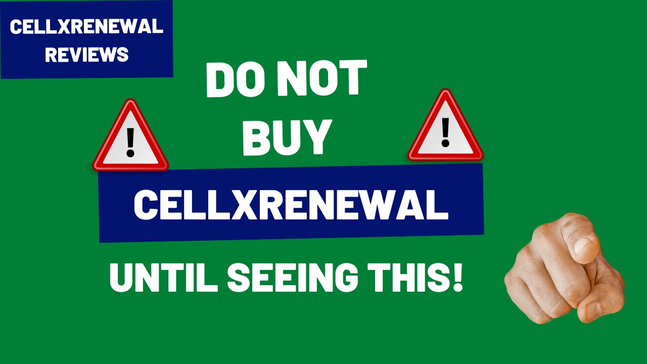 CellXRenewal Reviews – Do NOT Buy CellXRenewal Until Seeing This!