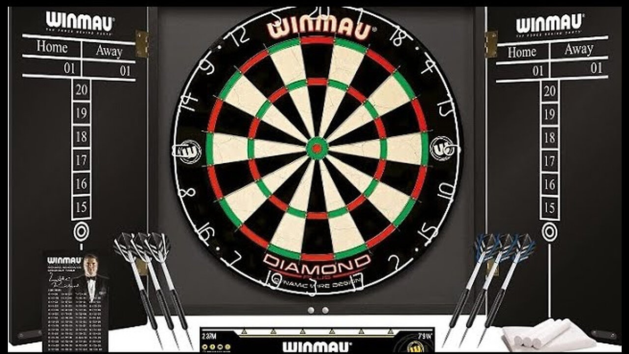 Unboxing The Winmau Professional Darts Set (Cabinet, Diamond Plus Dartboard and 6 Darts)