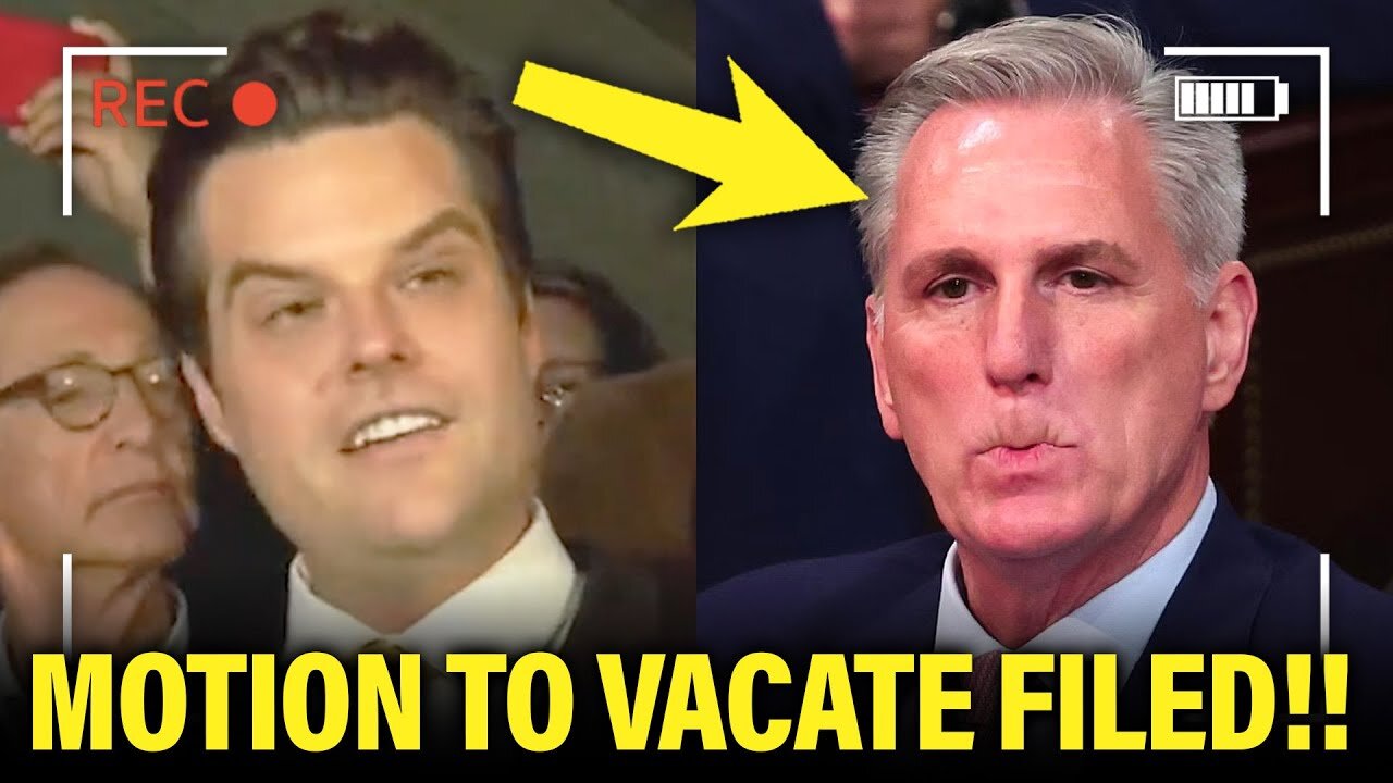 Matt Gaetz Files DEVASTATING MOTION to REMOVE Kevin McCarthy