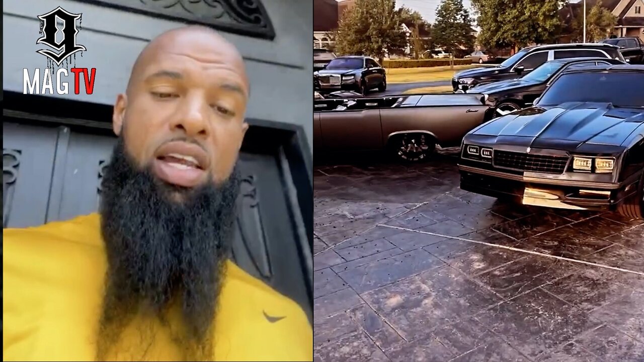 Slim Thug Parks All 22 Of His Cars Around The Mansion For Video Shoot! 😱