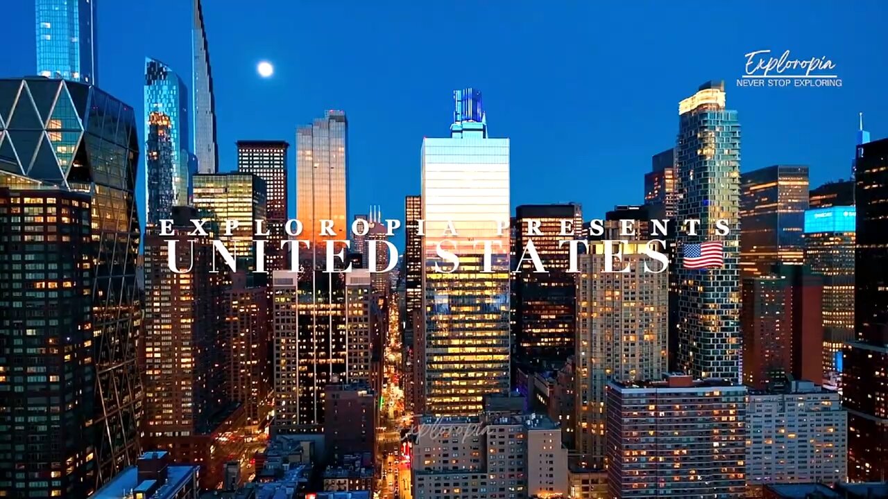 Cities of United States of America in 8K ULTRA HD 60 FPS Drone Video