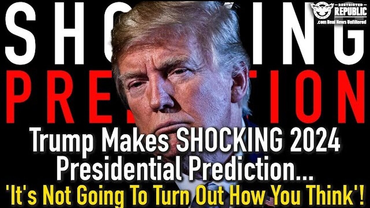 Trump Makes SHOCKING 2024 Presidential Prediction…’It’s Not Going To Turn Out.. 1/1/24..