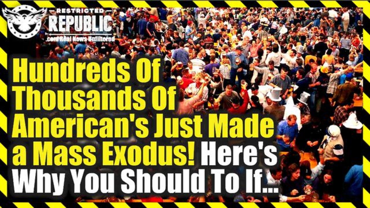 BREAKING NEWS 04/02/22 - HUNDREDS-OF-THOUSANDS OF AMERICAN’S JUST MADE A MASS EXODUS!