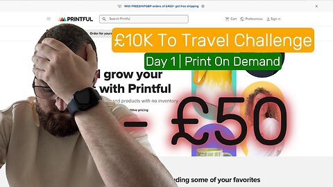 £10K To Travel Journey | EP1 | Print On Demand