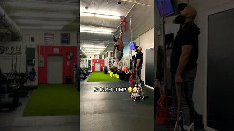 51 INCH JUMP 😳😳😳 #Shorts #verticaljump