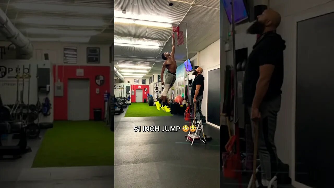 51 INCH JUMP 😳😳😳 #Shorts #verticaljump