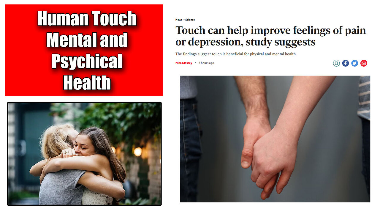 Human Touch Improves Feelings of Pain and Depression