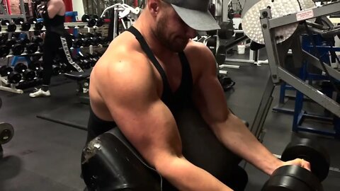 Dumbbell Preacher Curls