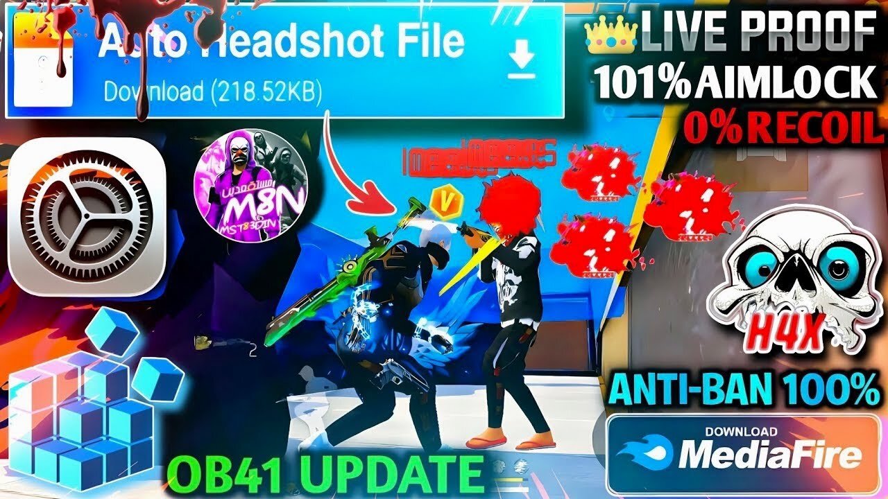 Ob41 Free Fire Hack 💀👽🔥 New Auto Headshot Injector Free Fire Max | AntiBlacklist ff Injector hack