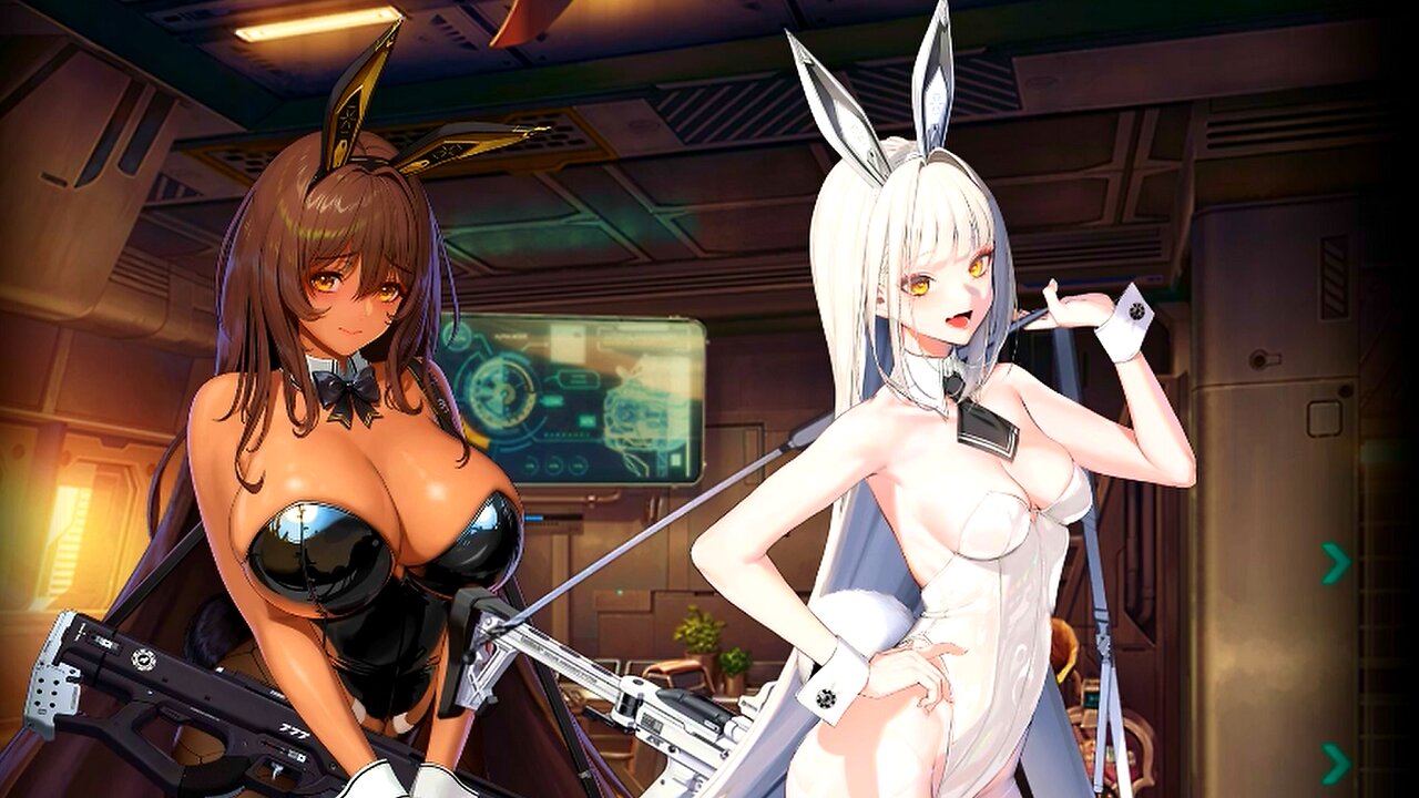 KISS from both NOIR and BLANC! BUNNY GIRL NIKKE Casino Event