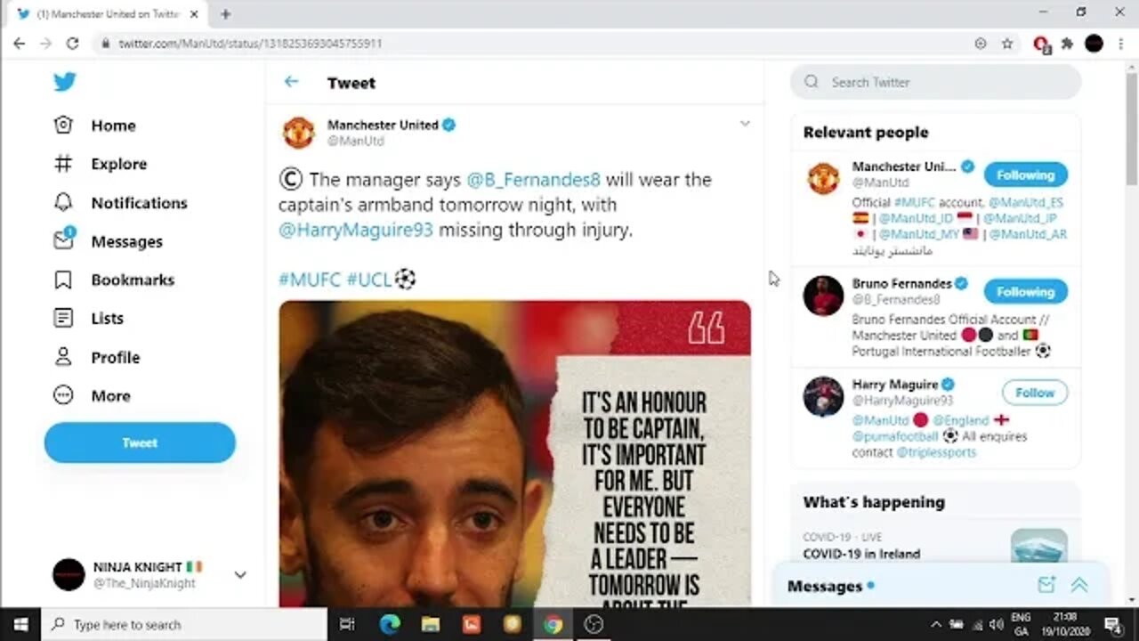 BRUNO FERNANDES MANCHESTER UNITED CAPTAIN V PSG - NINJA KNIGHT