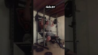 160 overhead press #shorts